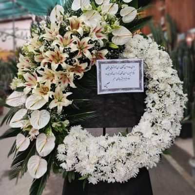 کد 21- حلقه‌ای لیلیوم کرم و آنتوریوم سفید